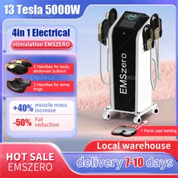 RF معدات أحدث تحديث NEO DLS-EMSLIM NEO 14 TESLA 6500W EMSZERO مع 4 PCS NEO مقابض مع منصات تحفيز الحوض اختياري