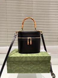 PETIT NOE Borsa per il trucco Manico con nodo di bambù Secchiello per la ricchezza Accessori per lettere classiche Borsa a tracolla in pelle Borsa a mano scozzese da donna Borsa a tracolla Diana