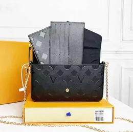Women Pochette Projektantka torba Feliciie Louiseits Classic Luksusowa torebka oryginalna skórzana sprzęgło na ramię