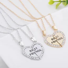 Pendant Necklaces ONEDAY 2023 2 PCS/Set Animal Friends Friendship Couple Two Parts Necklace Gifts For Men Women BFF Jewelry