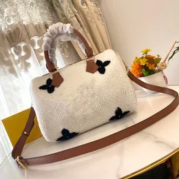 Teddy Totes Bag flower print Designer Womens Louiseitys Handbag winter Single leather vuttonity strap Shoulder Bag Ladies small pillow tote bag