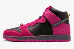Sapatos esportivos Run the Jewels x Sb High Hi Pink Sneakers Outdoor Homens Mulheres