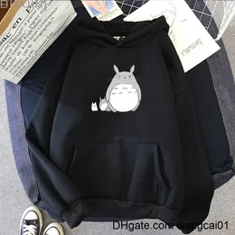 Bluzy bluzy bluzy damskie Kawaii Totoro Studio Ghibli Hoodies 2021 NOWOŚĆ ŚWIĘTEJ CARTOONY BUDY Woman Japońskie anime graficzna bluza Fa Streetwear 0407H23