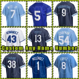 13 Salvador Perez Baseball Bobby Witt Jr City Connect Royals Jersey Bo Jackson Vinnie Pasquantino Aroldis Chapman Brad Keller Scott Barlow George Brett Josh Taylor