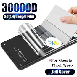 Mobiltelefonskärmsskydd 1-4 st mjuk hydrogelfilm för Google Pixel 7 Pro 6A HD Clear Screen Protector Anti-Scratch TPU-filmer för Google Pixel 7 6A 5G P230406