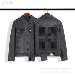 High Quality Off Ow New Basic Letter Arrow Washed Old Fashion Men's and Women's Denim Jacket