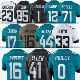 16 Trevor Lawrence Football Jersey Jacksonvilles Jaguars Travon Walker Travis Etienne Jr. Ridley Christian Kirk Tank Bigsby Evan Engram Tyson Campbell