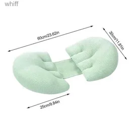 Almohadas de maternidad Almohada multifunción para mujeres embarazadas tipo U soporte para el vientre almohada para dormir de lado almohada para embarazo proteger la cintura almohada para dormir L231105