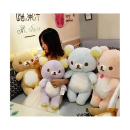 Stuffed Plush Animals 30/50Cm Nt Rilakkuma Bear Toys Dolls Soft Christmas Gifts For Kids Girlfriend 210728 Drop Delivery Dhoiz