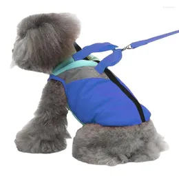 Cão vestuário casaco de inverno frio clima macio cães à prova de vento leve conveniente walk-in para passeios curtos ou