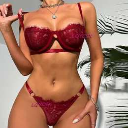 Sexy traje sexy renda bralette senhoras lingerie macia push up sutiã breve conjunto feminino cruz de volta transparente g-string sheer tanques camis