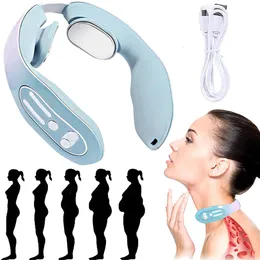 Massageador de trás Massageador EMS Massageador Cervical MASSAGER TENS ELECTRIC PULSE PUNCHELE MASSAGER MASSAGER DOR ELIMENTO TRATAMENTO DE TRATAMENTO DE LIMFATICA 230406