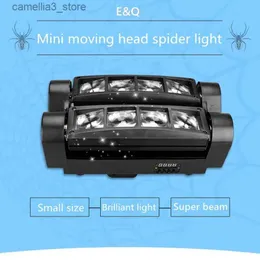 Phares mobiles E Q lumière d'araignée de scène professionnelle LED mini lumière d'araignée lumière de faisceau de tête mobile dj disco party dance lumière de scène de haute qualité Q231107