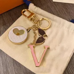 Keychains Lanyards high qualtiy brand Designer Keychain Fashion Purse Pendant Car Chain Charm Bag Keyring Trinket Gifts Handmade Accessories