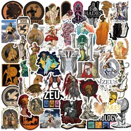 50PCS Greek Mythology Sticker Athens Aesthetics Graffiti Stickers Zeus Ares Mythology Figures Decor Decals For Notebook Guitar Skateboard Luggage