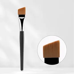 Angled Foundation 메이크업 브러시 - 정밀 커버리지 스무드 크림 액체 기초 화장품 도구