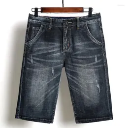 Pantaloncini da uomo Uomo Korte Broek Mannen Denim Estate Lino Cotone Homme Pantaloni Mezza Pantaloni Lavoro Uomo Casual Uomo Alta Qualità