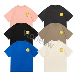 23SS Mens draw T Shirt with sun Printed Men Women Tee Polo smlie face Fashion Summer house Tees Short Sleeve Crew Neck Casual T-shirt Clothes S-2XL