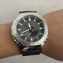 Oryginalny zegarek szokujący Men Sport GM2100 GS zegarki RMY Wojskowe szokujące wodoodporne Watch Watch All Wskaźnik Digital Na rękę