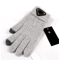 Knitted Winter Five Fingers Gloves For Men Women Couples Students Keep warm Full Finger Mittens