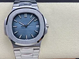3K Factory producerar mäns eleganta 5711-serien Business Watch med 324 Ultra-tunn rörelse 8,3 mm tjock blå klassisk urtavla Sapphire Glass 904 Rostfritt stål och låda