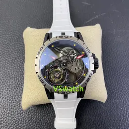 BBR Titta på Tourbillon RD509SQ Manual Movement Storlek 42mm Power Storage för 70 timmar Plastfilm Kolfiber Watch Case Sapphire Crystal Waterproof