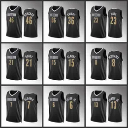 Memphis''Grizzlies''men Santi Aldama Ja Morant Brandon Clarke Kenneth Lofton Jr. David Roddy Marcus Smart Custom 2023-24 City'black'edition Jersey