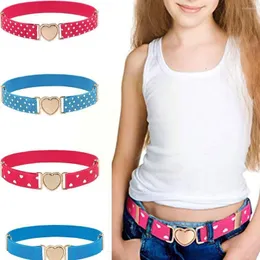 Cintos de 60 cm de cinturão infantil Crianças fofas fivela de coração simples para meninas Coloque o amor da cintura p6j5