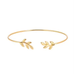 14K gold plated adjustable infinite forever love knot bracelet leaves moon pearl gift bridesmaid wedding bracelet1792