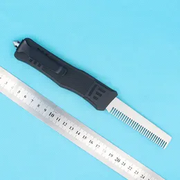 Hochwertiges Allvin Manufacture Black A161 Auto Tactial Comb Knife 440C 58HRC Satin Blade Outdoor Survival Taktisches Messer mit Nylontasche