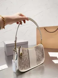 Bolsa de designer de luxo: bolsa de costura de lona de couro para mulheres