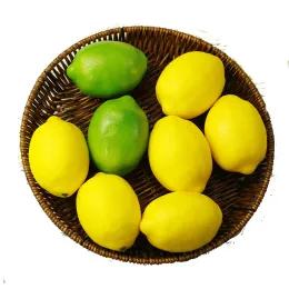 12 Stücke Künstliche Zitronen DIY Küche Obst Kunststoff Gefälschte Obst Fotografie Requisiten Hause Liefert Realistische Dekoration Früchte