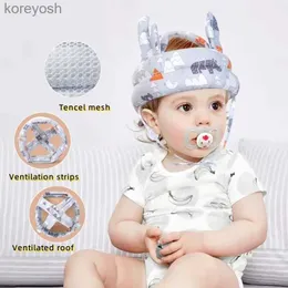 Kuddar 1 PCS Baby Safety Helmet Head Protection Hat Toddler Walk Crash Cap Justerbar Skydd Headgearl231105