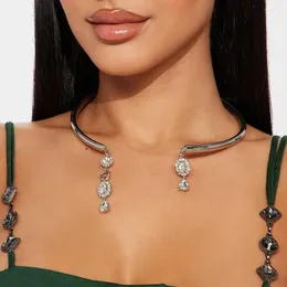 Kedjor stonefans metallhänge halsband anpassade y2k flickor ett stycke vintage tillbehör kassakel damer bröllop choker gåvor