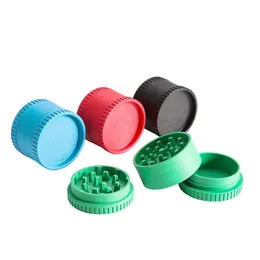 Smoking Grinding tobacco machine three-layer degradable material diameter 55mm holder plastic tobacco grinder spot set wholesale Ehemj