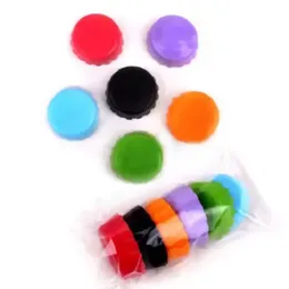 6 PCS/SET Reusable Silicone Bottle Cap Sealed Beer Cap Vinegar Soy Sauce Bottle Soda Cola Cap-Wine Protective Stopper Beer-Bottle-Cap e0407