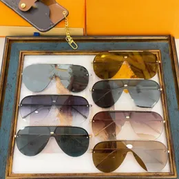 Męski projektant okulary przeciwsłonecznej mody w kształcie ropuchy krystaliczne soczewki metalowe okulary słoneczne dobre logo damskie odcienie na lato