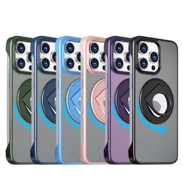 iPhone 15 14 Pro Max Magnetic Telefono Custodia per Apple 13 12 Samsung Galaxy S24 S23 S22 Kickstand Matte Matte angolare ad angolo richiamo Magsafe Fundas Coque Cover Cover Design A