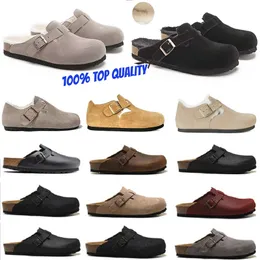 Boston Clogs tofflor män kvinnor sandaler designer glider sandal mayaris floridas arizonas sommar kork platt varma skjutreglage utomhus birk ull unisex casual sandaler