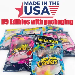 USA STOCK Edibles Essbar mit Verpackungsbeutel d8d9 Gummibärchenverpackungen