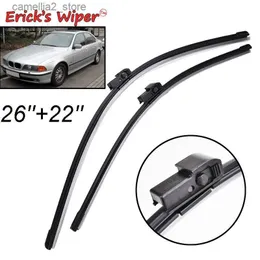 Windshield 와이퍼 BMW 5 시리즈 용 Erick 's Wiper Front Wiper Blades E39 525i 528i 530i 540i M5 Windshield Windscreen Window 레인 브러쉬 26 "+22"Q231107