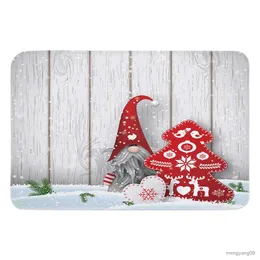 Dekoracje świąteczne świąteczne gnome ziarno drewna dekoracje portiety śniegowe do domu dywan navidad ornament noworo
