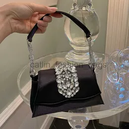 Axelväskor bling soulder väskor för kvinnor bowknot diamant siden satin purses bagcatlin_fashion_bags