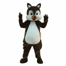 High quality Brown Squirrel Mascot Costume Carnival Unisex Outfit Adults Size Christmas Birthday Party Outdoor Dress Up Promotional Props