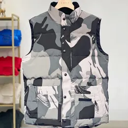 Yelek Tasarımcı Erkek ve Kadın Ceketleri Kış Sweatshirt Otantik Lüks Goo Malzeme Gevşek Ceket Grafit Gri Siyah ve Beyaz Mavi Pop Çift Kanadalı Parkas
