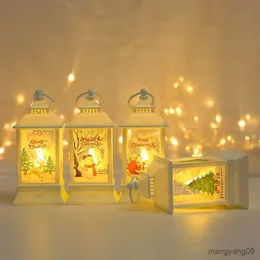 Decorazioni natalizie Lampada a vento natalizia Lampada a candeliere Lampada da notte Vecchio uomo Pupazzo di neve Decorazione Ornamenti da tavolo Decorazioni natalizie R231107