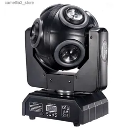 움직이는 헤드 라이트 8x15w Halo 150W RGBW 4IN1 LED DJ 단계 틸트 스캔 360Rotation DMX 512 Q231107