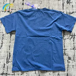 Men's T-shirts 3d Graphic Printing Blue Washed Batik Cav Empt C.e t 1 High Street Vintage Cavempt Tee Top Tags