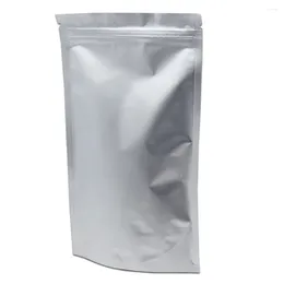 Stume di stoccaggio 4.7''X7.9 '' (12x20cm) Mylar Stand Up Pure Borse da imballaggio in alluminio in alluminio per alimenti da dadi al cibo Sugar RECLUSABLE