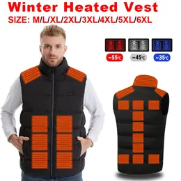 Mäns västar uppvärmda väst USB Intelligent Dual Control Switch 9-11-21 Zone Uppvärmd väst Uppvärmd jakt Vest Winter Men's Women's Warm Vest M26 231107